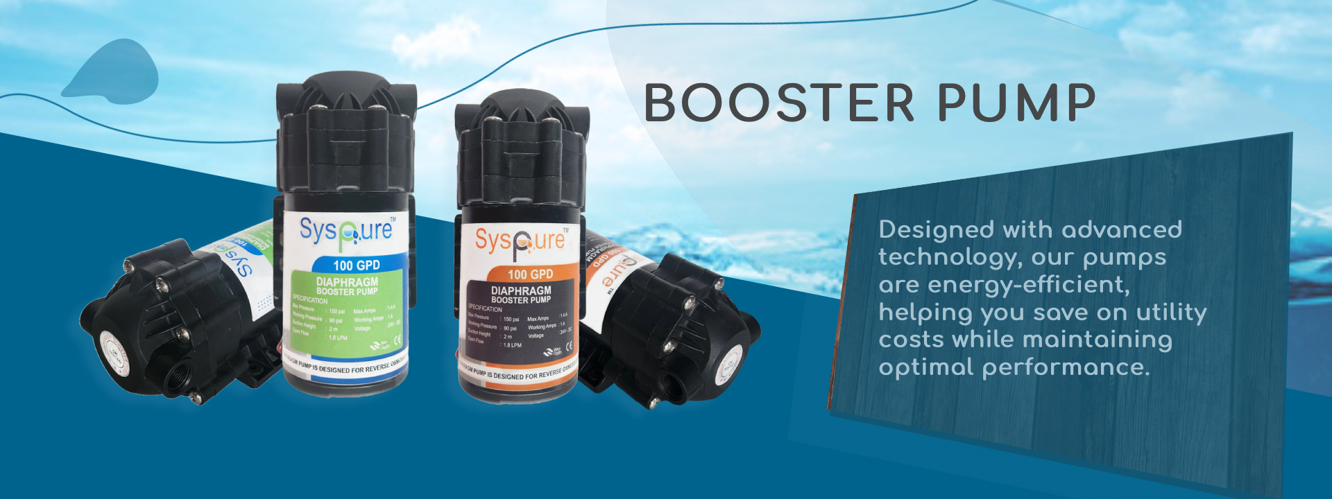 booster pump banner